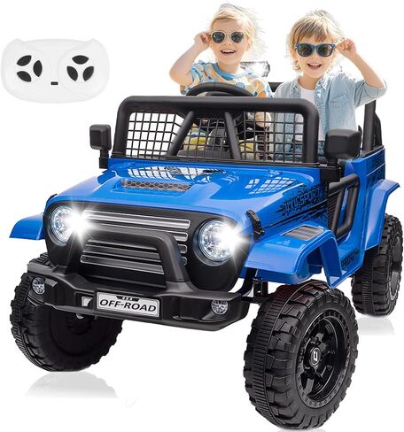 24 فولت ركوب على Jeep ، Kids 2 Ride on Car Truck W/4WD Motor ، التحكم عن بُعد ، 3 سرعة ، موسيقى بلوتوث ، تعليق الربيع ، ضوء LED ، عجلات الطاقة الكهربائية للأطفال للبنين ، البنات - الوردي - الوردي in Kuwait