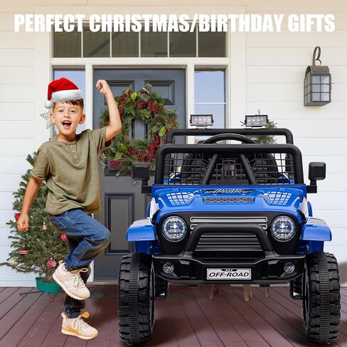 24 فولت ركوب على Jeep ، Kids 2 Ride on Car Truck W/4WD Motor ، التحكم عن بُعد ، 3 سرعة ، موسيقى بلوتوث ، تعليق الربيع ، ضوء LED ، عجلات الطاقة الكهربائية للأطفال للبنين ، البنات - الوردي - الوردي in Kuwait