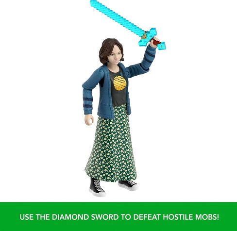 Mattel Minecraft Story Set with 4 Action Figures & 3 Accessories, Overworld Encounters Pack Inspired by a Minecraft Movie, Toy Collectible in Saudi Arabia