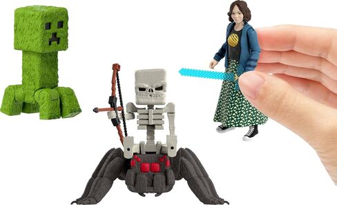 Mattel Minecraft Story Set with 4 Action Figures & 3 Accessories, Overworld Encounters Pack Inspired by a Minecraft Movie, Toy Collectible in Saudi Arabia