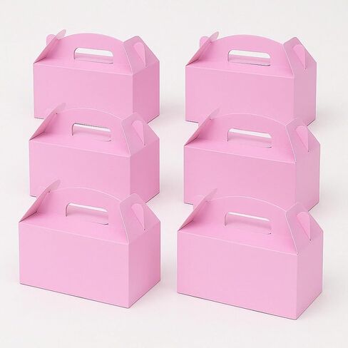 12Pack Large Party Favor Boxes,Kraft Treat Boxes, (9.45 * 5 * 5"),Large Goodie Boxes, Gable Gift Boxes with Handles,Candy Boxes for Kids Birthday Baby Shower Wedding Halloween Christmas. in Saudi Arabia