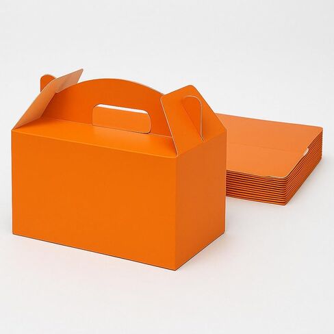 12Pack Large Party Favor Boxes,Kraft Treat Boxes, (9.45 * 5 * 5"),Large Goodie Boxes, Gable Gift Boxes with Handles,Candy Boxes for Kids Birthday Baby Shower Wedding Halloween Christmas. in Saudi Arabia