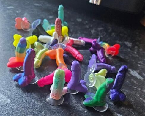 Nice Parking Dicks Prank Gag Gift with Suction Cup (10 Pack) in Saudi Arabia