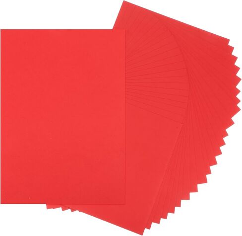 MECCANIXITY 24 Sheets Light Yellow Cardstock Printer Paper 8.5" x 11" A4 Thick Paper Sheet 250gsm/170lb Bulk Card Stock for Printer DIY Scrapbook Menus Cards Invitations and Crafts in Kuwait