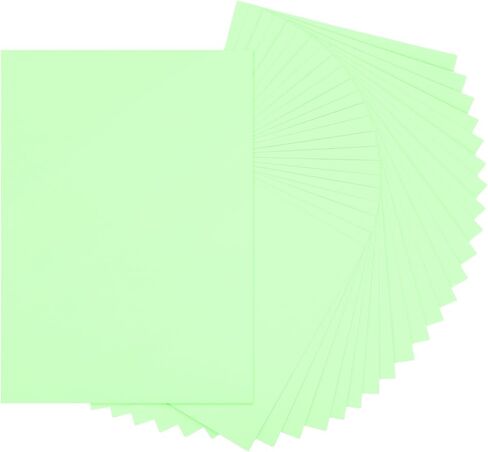 MECCANIXITY 24 Sheets Light Yellow Cardstock Printer Paper 8.5" x 11" A4 Thick Paper Sheet 250gsm/170lb Bulk Card Stock for Printer DIY Scrapbook Menus Cards Invitations and Crafts in Kuwait