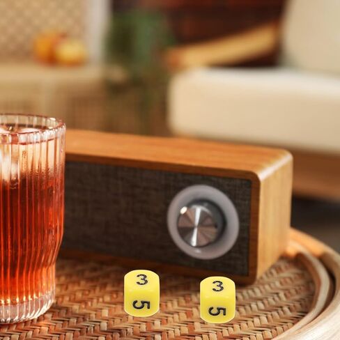 أرقام الرياضيات Doitool DICE 12PCS 0-5 رقم أكريليك DICES مدورة لعبة الزاوية لعبة DICE MINI تعليم لوازم اللوازم in Saudi Arabia