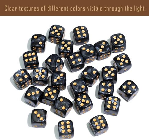 36PCS 12mm 6 Sided Mini Dice Set with Box, Polyhedral D6 Standard Game Dice for Board Game Dice RPG D&D MTG Accessories or Math Learning in Kuwait