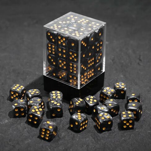 36PCS 12mm 6 Sided Mini Dice Set with Box, Polyhedral D6 Standard Game Dice for Board Game Dice RPG D&D MTG Accessories or Math Learning in Kuwait