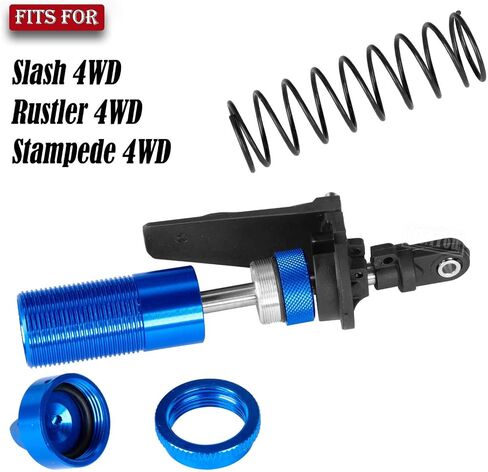ترقيات امتصاص الصدمات الألومنيوم RC جزء من 1/10 Slash/Stampede/Telluride 4WD 4x4 ، سبيكة 4pcs الصدمات الخلفية الأمامية ، الأزرق البحرية in Saudi Arabia