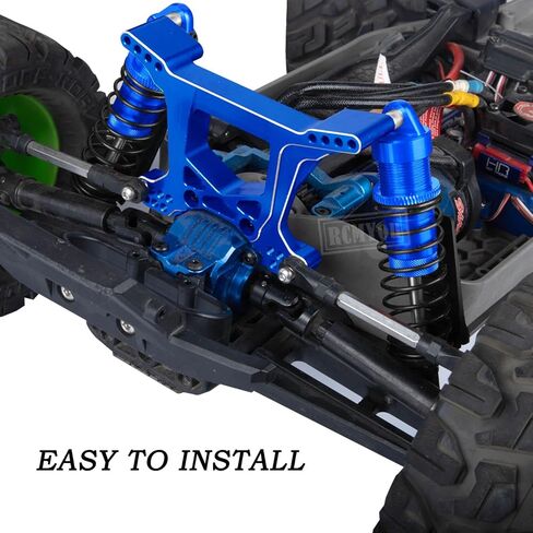 ترقيات امتصاص الصدمات الألومنيوم RC جزء من 1/10 Slash/Stampede/Telluride 4WD 4x4 ، سبيكة 4pcs الصدمات الخلفية الأمامية ، الأزرق البحرية in Saudi Arabia