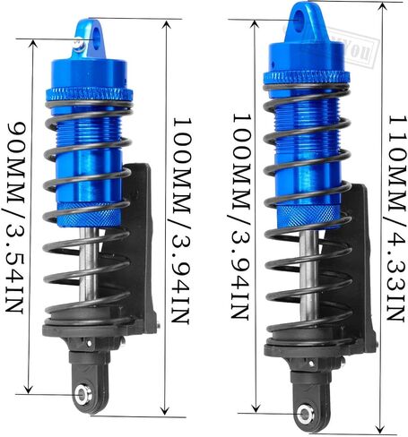 ترقيات امتصاص الصدمات الألومنيوم RC جزء من 1/10 Slash/Stampede/Telluride 4WD 4x4 ، سبيكة 4pcs الصدمات الخلفية الأمامية ، الأزرق البحرية in Saudi Arabia