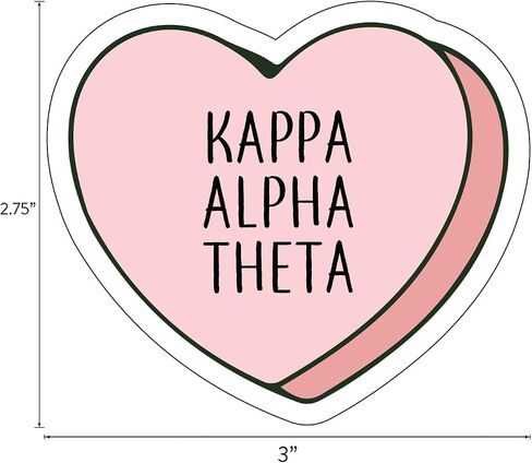 Sorority Shop - Kappa Alpha Theta - Sticker Sheet - Love Theme in Saudi Arabia
