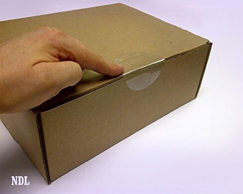 ملصقات دائرة Clear DayLabels Clear - 500 عدد من ملصقات الختم مستديرة على لفة - ملصقات وكرات واضحة للتغليف والبريد والتجزئة والحرف والغراب - مصنوعة في الولايات المتحدة الأمريكية in Kuwait