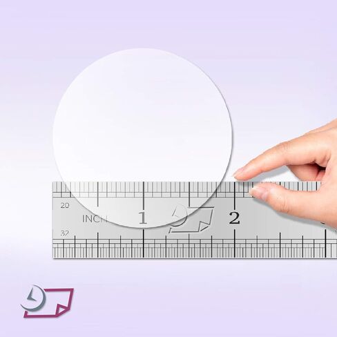 ملصقات دائرة Clear DayLabels Clear - 500 عدد من ملصقات الختم مستديرة على لفة - ملصقات وكرات واضحة للتغليف والبريد والتجزئة والحرف والغراب - مصنوعة في الولايات المتحدة الأمريكية in Kuwait