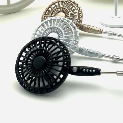 Miniature Pedestal Fan for Doll House, 1:12 Scale Mini Vintage Floor Fan Model for Toy House Decor White Versatile Decor for Desk Bedroom in Saudi Arabia