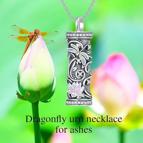 925 Sterling Silver Teardrop Urn Necklace for Ashes,Two Tone Teardrop-Shaped with Rose Gold Plated Heart Locket Necklace Keepsake Cremation Jewelry for Pet Dog Cat Human Ashes,18"+2" in Saudi Arabia