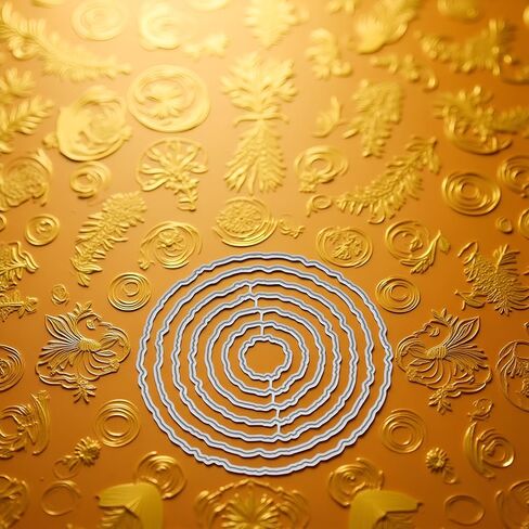 Circle Frame Die Cut لصنع البطاقات ، وفاة القطع المعدنية ، تهانينا تهانينا. in Saudi Arabia