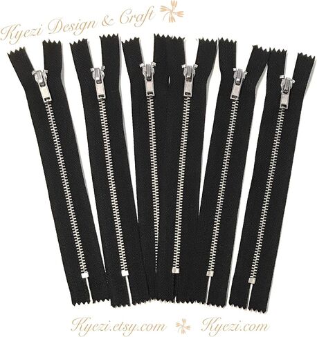 10 PCS Silver Metal Teath #3 Quippers الأسنان (أسود ، 10 بوصات) in Kuwait