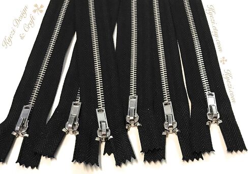 10 PCS Silver Metal Teath #3 Quippers الأسنان (أسود ، 10 بوصات) in Kuwait
