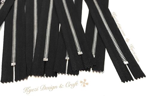 10 PCS Silver Metal Teath #3 Quippers الأسنان (أسود ، 10 بوصات) in Kuwait