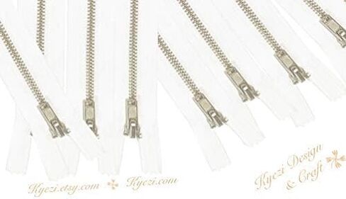 10 PCS Silver Metal Teath #3 Quippers الأسنان (أسود ، 10 بوصات) in Kuwait