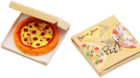 Miniature Pizza Box Set, 1:6 1:12 Dollhouse Food Model Set Doll House Furniture Supplies，Dollhouse Accessories，Dollhouse Furniture in Saudi Arabia