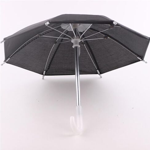 Toyandona Miniature Mybrellas Mini Doll Smbrella Tiny Sunny Rainy Smbrella مقابل 18 بوصة دمية Accssories أسود in Saudi Arabia
