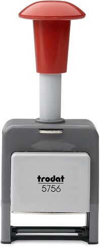 Trodat 5756 Numberer Stamp Plastic Sequential التلقائي التلقائي 6 التعديلات 5.5 مم - المرجع 86621 in Saudi Arabia