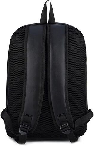 Vintage Leather Backpack for Men 16" Laptop Bag for work Casual Daypack Business Travel Rucksack Waterproof (Deep Black) in Saudi Arabia