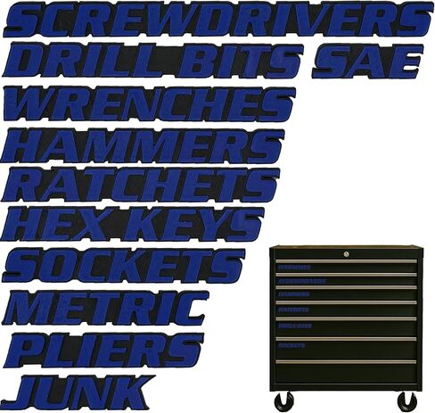 علامات درج الأدوات ، وعلامات مربع الأدوات المغناطيسية ثلاثية الأبعاد ، و 11 قطعة ، وملصقات تنظيم صندوق الأدوات القابلة لإعادة الاستخدام ، والمغناطيس المضمّن القوي ، وسهل قراءة الطباعة لأدراج مربع الأدوات السريعة. (رمادي) in Kuwait