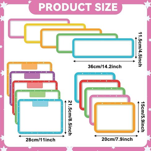 15 Pcs Magnetic Write Wipe Paper Organization Chart Dry Erase Objectives Learning Magnets for Classroom Whiteboard Great for Classroom Goals Targets School Whiteboard Teaching Essential Supplies in Saudi Arabia