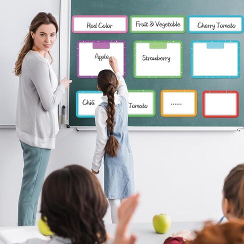 15 Pcs Magnetic Write Wipe Paper Organization Chart Dry Erase Objectives Learning Magnets for Classroom Whiteboard Great for Classroom Goals Targets School Whiteboard Teaching Essential Supplies in Saudi Arabia
