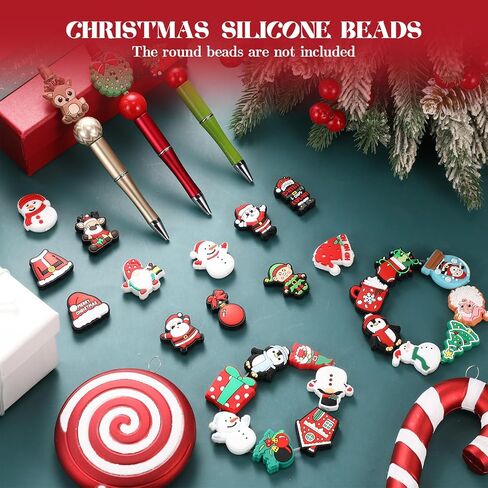 50 PCS Silicone Bocal Beads for Als Forse Beads Bucal Beads Buk for DIY keychain make bracelet bracelet (Halloween) in Saudi Arabia