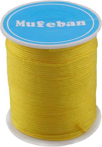 Nylon Twine String for Necklace Bracelet Jewelry Making Beading Cords Threads (Black-1pc, 1.5mm-164feet) in Kuwait