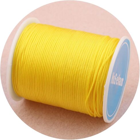 Nylon Twine String for Necklace Bracelet Jewelry Making Beading Cords Threads (Black-1pc, 1.5mm-164feet) in Kuwait
