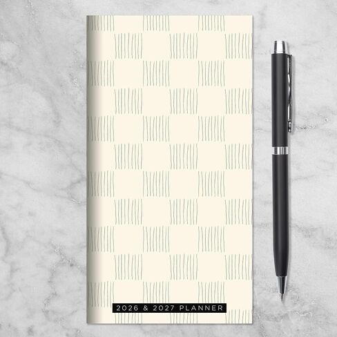 TF Publishing 2026-2027 Fintage Blooms Small Monthly Pocket Planner مع 2 صفحة تقويم كبيرة وقسم الملاحظات المبطنة - تقويم الجيب لمدة عامين 2026-2027 مثالي للمحفظة - 3.5 بوصة × 6.5 بوصة in Saudi Arabia