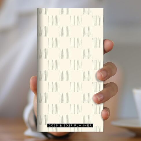 TF Publishing 2026-2027 Fintage Blooms Small Monthly Pocket Planner مع 2 صفحة تقويم كبيرة وقسم الملاحظات المبطنة - تقويم الجيب لمدة عامين 2026-2027 مثالي للمحفظة - 3.5 بوصة × 6.5 بوصة in Saudi Arabia
