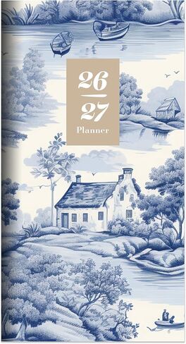 TF Publishing 2026-2027 Vintage Blooms Small Monthly Pocket Planner with 2 Page Large Calendar Grid and Lined Notes Section - 2 Year Pocket Calendar 2026-2027 Perfect for Purse - 3.5in x 6.5in in Kuwait