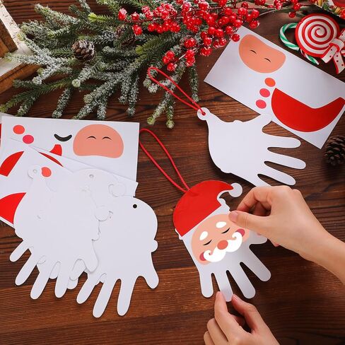 Zhanmai 36 مجموعات عيد الميلاد سانتا الحرف اليدوية للأطفال DIY عيد الميلاد الحرف جعل يدويتك الخاصة مجموعة الحلي سانتا للأطفال أنشطة فصول مرحلة ما قبل المدرسة للأطفال in Saudi Arabia
