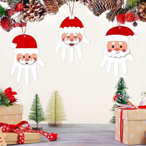 Zhanmai 36 مجموعات عيد الميلاد سانتا الحرف اليدوية للأطفال DIY عيد الميلاد الحرف جعل يدويتك الخاصة مجموعة الحلي سانتا للأطفال أنشطة فصول مرحلة ما قبل المدرسة للأطفال in Saudi Arabia