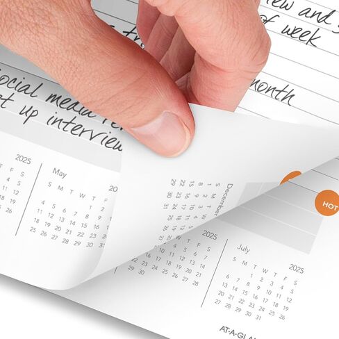 AT-A-GLANCE 2026 Planning Notebook ، DAILY ، 5 "× 8.25" ، Plan Small ، Plan. يكتب. تذكر. ، CaseBound ، Gray (7062013026) in Saudi Arabia