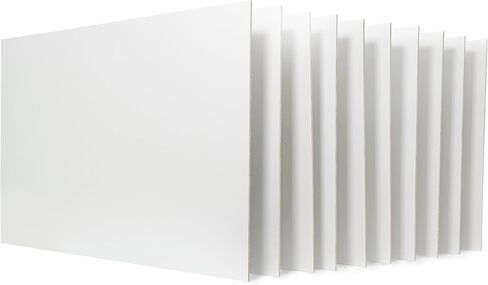 MDF ملونة الخشب 12x19 بوصة ، 1/8 ، السمك المتوفرة ، Glowforge جاهزة ، الخشب الطبيعي غير المكتمل للحرف اليدوية | أبيض 10 أوراق in Kuwait