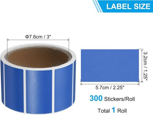 PATIKIL Colored Thermal Labels 5x3 Inch, 300 Pcs Color Direct Thermal Printer Sticker Label Rectangle Adhesive Paper Sticker Roll for Shipping Address Mailing Name, Pink in Saudi Arabia
