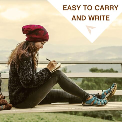 Epakh 4 Pack Vintage Travel Notebook Leather Journal Notebooks Refillable Journal Diary Planner PU Leather Lined Note Book Writing Journal for Men Women, 4.72 x 7.87 Inches, 80 Sheets/ 160 Pages in Saudi Arabia