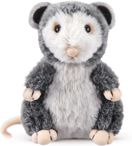 Shappy Possum Stuffed Animal Opossum Plush Cuddle Realistic Possum Plushies Cute Soft Toy Birthday Gifts for Kids Women Men Funny Operation Christmas Items Adorable Gag Gift, 5.5 Inches in Saudi Arabia