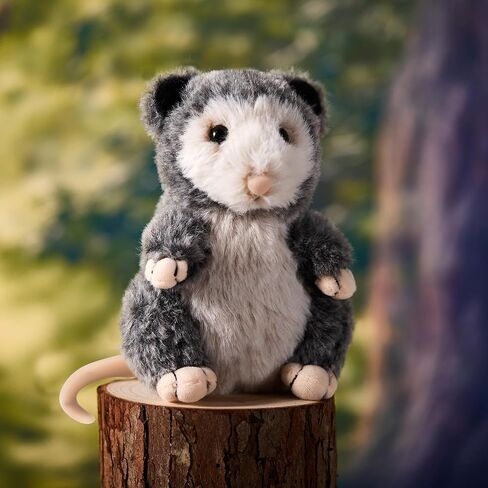 Shappy Possum Stuffed Animal Opossum Plush Cuddle Realistic Possum Plushies Cute Soft Toy Birthday Gifts for Kids Women Men Funny Operation Christmas Items Adorable Gag Gift, 5.5 Inches in Saudi Arabia