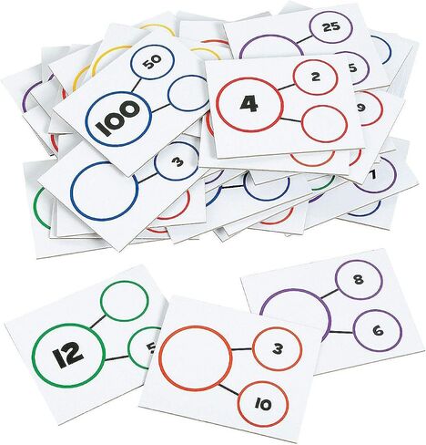 Fun Express Number Bond Dry Erase Cards - 50 Pieces - Educational and Learning Activities for Kids in Saudi Arabia