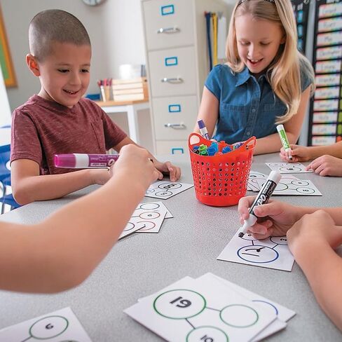 Fun Express Number Bond Dry Erase Cards - 50 Pieces - Educational and Learning Activities for Kids in Saudi Arabia
