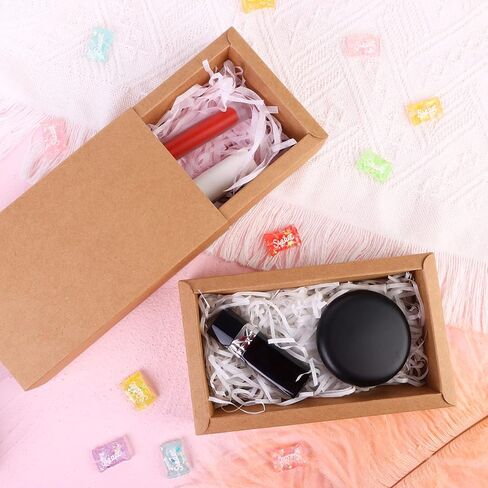 26 PCS RECTANGER DRIVER Kraft Boxes Small Crafts Cardboard صناديق التعبئة الحاضرات الصناديق للتغليف لصالح الحفلات ، وحرف الحلوى والمجوهرات ، 6.5 × 3.7 × 1.6 بوصة (أسود) in Saudi Arabia