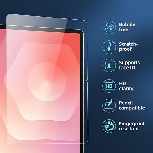 NEW'C [2 Pack Designed for Samsung Galaxy Tab A8 10.5 (2021) Screen Protector Tempered Glass, Case Friendly Ultra Resistant in Kuwait